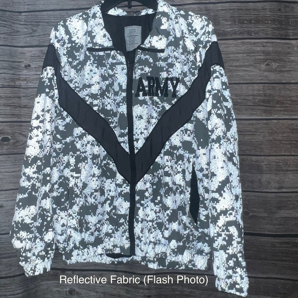 US Army Windbreaker Reflective Grey PFU Size Small